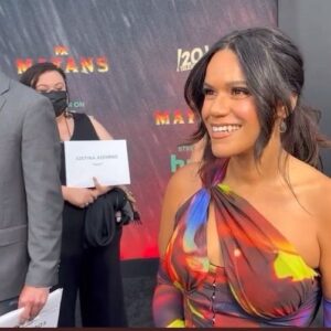 Justina Adorno Instagram - As Justina as it gets. MEOW. My favorite moment of the night✨
.
.
.
.
.
.
#mayansmc #mayans #fx #hulu #disney #actor #vegan #pisces #legend #love #friendship #biker #interview #peace #houseofcb