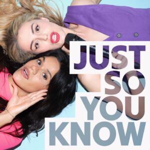 Justina Adorno Instagram - Just so you know… we launched a new podcast! 

Join two funny, fierce, and almost scarily honest humans, @itsjamiescorner and @justina.justina, as they discuss their love of animals and fruit each week on Just So You Know! Subscribe to @jsykpodcast today wherever you listen 🎧💚 
https://peta.vg/3tei