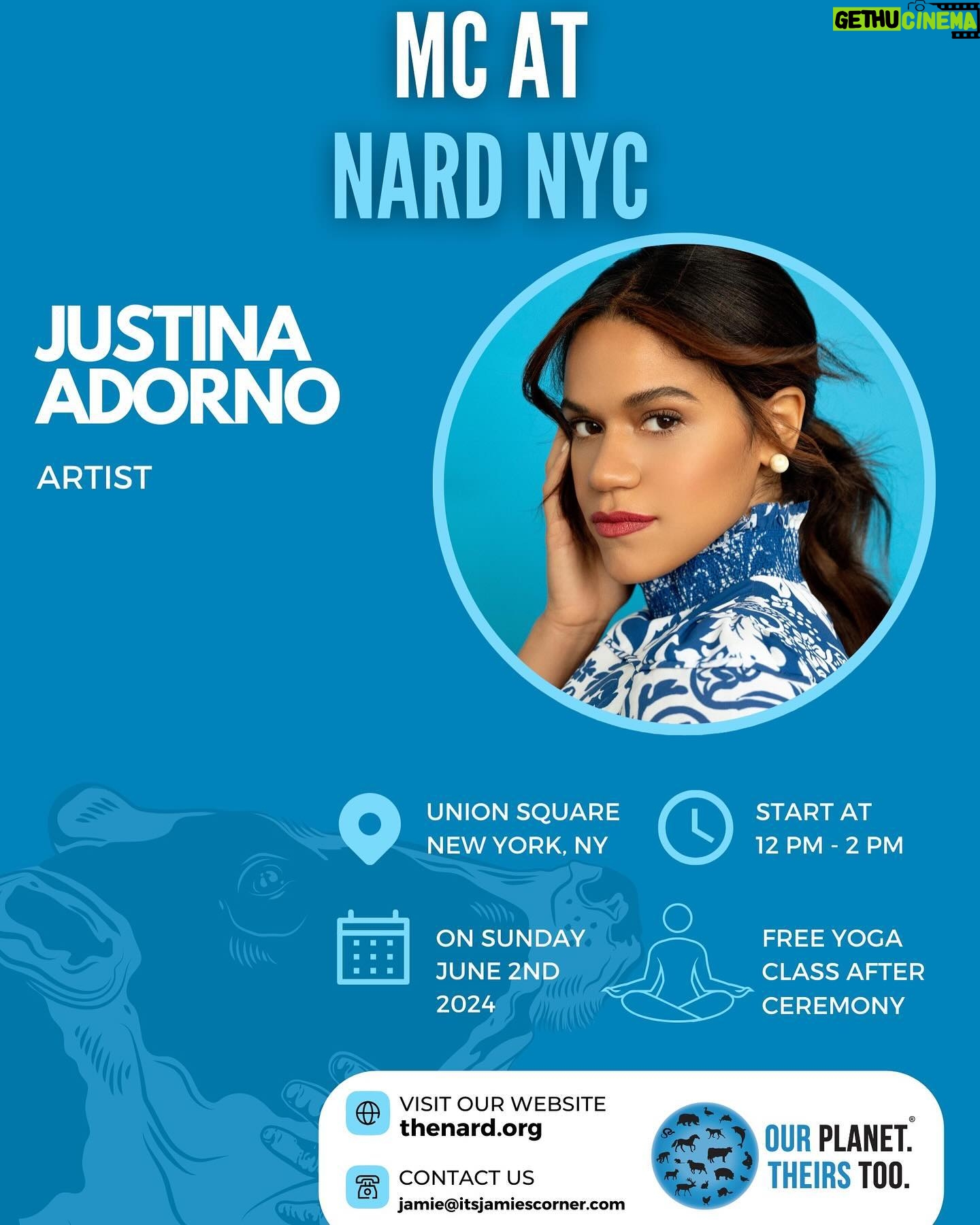 Justina Adorno - 3 Likes - Join us on June 2nd at Union Square in NYC for this year’s National Animal Rights Day event. I am honored to announce that I will be the MC for the day. It is a day of honor and remembrance for the animals we have lost due to our flawed system.
We come together to pay respects, unite in our cause, and acknowledge the sacrifices made by advocates before us. Let’s carry the torch of change forward and inspire others to join us in the liberation of animals.
Kindness is infectious, and together, we can create a more peaceful world for all beings. It is a day of peace, unity, and reflection on the progress achieved, yet also a reminder of the work that still lies ahead. Empower yourself with knowledge, be part of this movement, and make a difference.
Your voice matters, and your actions can create a better world for all beings.
RSVP through the link in my bio, share the message, and help spread the word. Let’s stand together on this important day to celebrate achievements, raise awareness, and pave the way for a brighter future for animals. We eagerly anticipate your presence and support in making a real difference!”
#nard #animalrights #useyourvoice #liberation #peace #nowar #love #vegan #mustloveallanimals