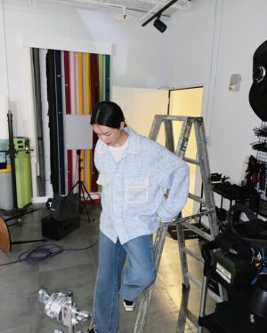 Juuko Zhu Instagram - behind the scene 🙂‍↔️🙂‍↔️🙂‍↔️
 ( and tagging @plateau_studio )