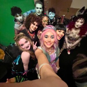 Jy Prishkulnik Instagram - Gratitude💖 

This is the word for the hard-working, exuberant, impassioned, TALENTED dancers who fill the halls of Monster High. 

💥 To our extraordinary choreographer @hlghlg , thank you for pouring your heart, soul, and creativity into these films. You elevate us, teach us to tell stories through our bodies, keep our energy HIGH, and protect our ankles in 8-inch heels. Working with you has been one of the highlights of my career and I can’t wait for more. 

🪩 To our assitant choreographer @randabarett , I love you like my big sister. You help me fine-tune the details, infuse my Cleo-isms into the moves, and look out for us always. 

💚 To @milainachanel , your daily warm-ups got us in the monster mood, your choreo enlivens and inspires us. 

💃 And to my coach @kendra.marie_ , thank you for being right next to me on every step of this journey, from bootcamp prep to early morning Zoom calls before dance days. Thank you for helping me get out of my head and into my body. So grateful that our paths crossed and to have you on my team. 

🌠 GRATITUDE AND MONSTER LOVE to every dancer on this crew! ☠️

(PS, dancers, if you’re not tagged please @ me in the comments!💕)