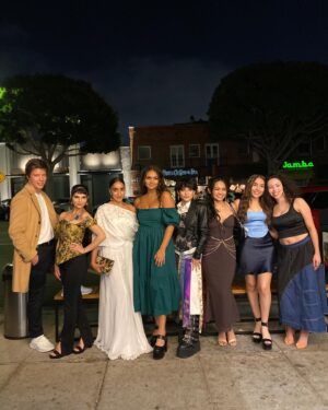 Jy Prishkulnik Instagram - Still screaming from this surreal evening at Paramount Studios with all my beast ghouls🪲💛 

Are you ready for Monster High: The Movie? It’s coming out of the dark in only 2 days☠️💗

PC: @peachhillmedia 

Now for some monster shoutouts: 

Thank you to the most incredible talent team for making my monster dreams come true @symingtontalentmanagement @throughthelooking.glass @characterstalentagency @cesdtalent @pedro_tapia___ @agentmelissabb 

Thank you to the wonderful  @sherylevine for giving this little girl a chance💜 

Thank you to the gruelest glam squad a mummy could wish for
Hair by @hairbaeraul 
Makeup by @makeup_by_jessicarobertson 
Custom corset by @aiko_kivamoto 

You made this vision come to life! 

Thank you for capturing these moments, carrying my Cleo bag, and for your loving care and support @iconicrickyy 

And always to my family for cheering me on from near and far💛🪲

#monsterhigh #monsterhighthemovie #paramountplus #cleodenile #beyourselfbeuniquebeamonster #newmovie #nickelodeon #moviepremiere #bts #mattelcreations #nickanimation