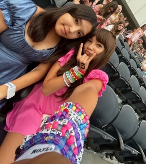 Kai Cech Instagram - my first concert ever was bejeweled, enchanted and better than any of my wildest dreams. still pinching myself #erastour #taylorswift 🫶🪩☂️