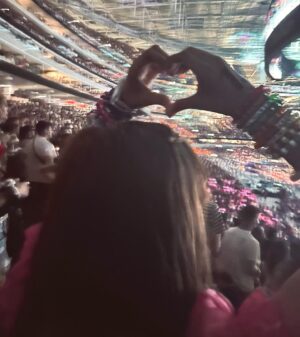 Kai Cech Instagram - my first concert ever was bejeweled, enchanted and better than any of my wildest dreams. still pinching myself #erastour #taylorswift 🫶🪩☂️