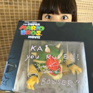 Kai Cech Instagram - Bowser, you’re so cool… The BEST surprise came in the mail signed in pink! 😉 Thank you Mr. Jack for your  kindness. I miss you and my whole Dear Santa family! 🎅🏼