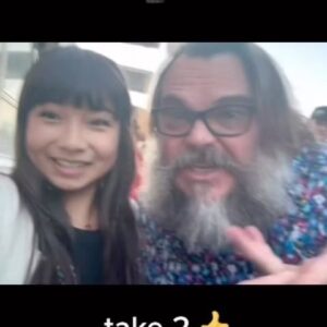 Kai Cech Instagram - What’s a wrap party without a Peaches Duet with Jack? 😂🎅🏼😈 Blooper included lol. #peaches #bowser #jackblack