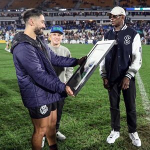 Kai Kara-France Instagram - Congrats SJ on the 200 club! Whata game! We go again next Friday boys!✊🏻 #ouryear