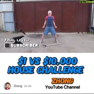 Kaido Lee Roberts Instagram - WATCH TOTAL DESTRUCTION, on $1 VS $10,000 House Challenge, on Zhong’s YouTube Channel. @zhong #youtubevideos #challenge #destruction #youtubers #crazychallenge