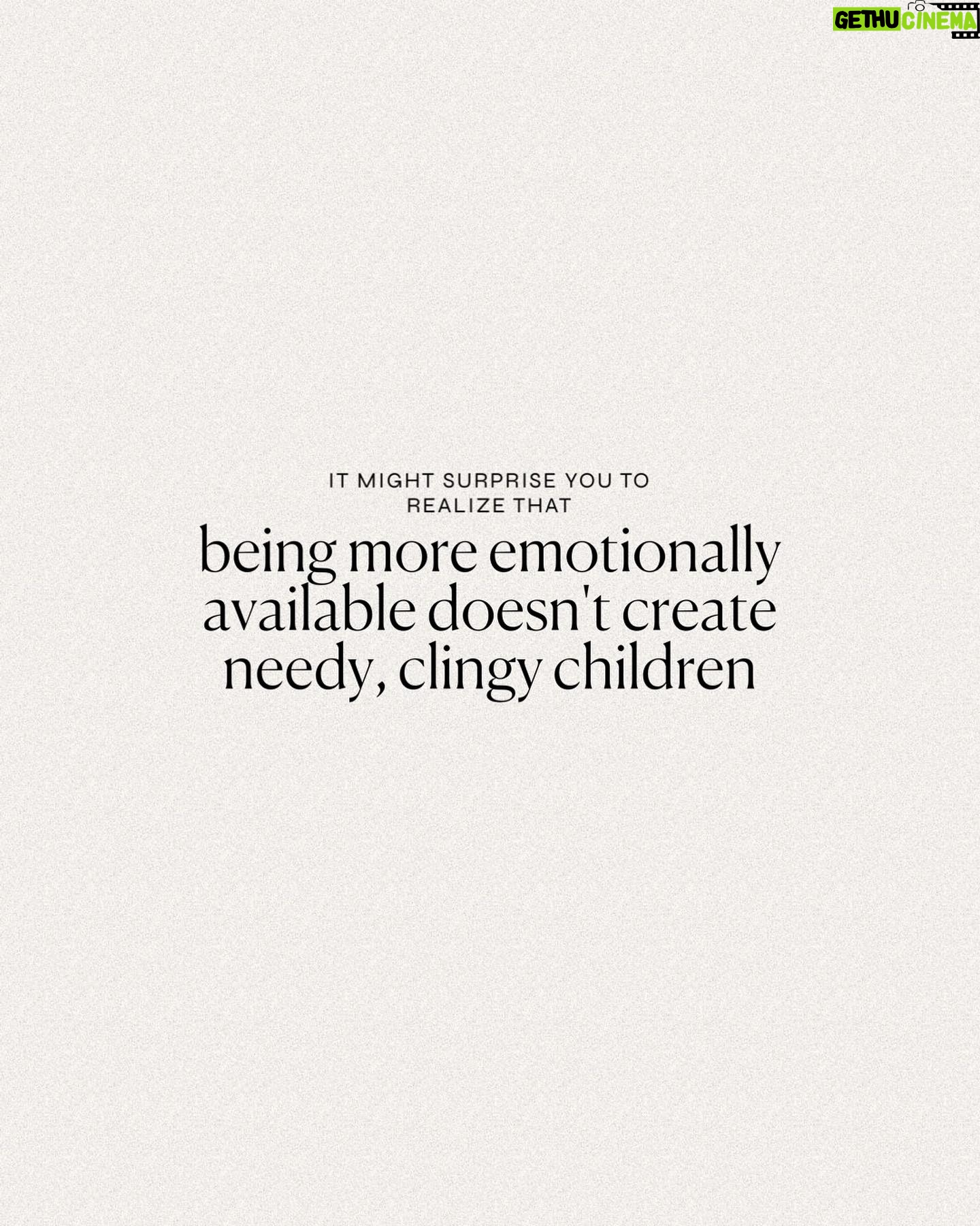 Kaitlyn Sapp - 438 Likes - Most parents operating out of fear miss out on some obvious flaws in their approach—
If you want confident, adaptable children who become confident, adaptable adults… the answer is not LESS connection and availability, it’s moreeee.
When our children feel safe, everyone has the opportunity to rest more & operate in a state of stress less.