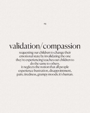 Kaitlyn Sapp Instagram - A simple adjustment that makes a significant difference in our children’s:

Emotional Intelligence
Emotional Regulation Skills
Trust 
Compassion
Independence
Longterm problem solving ability
Empowerment
Awareness