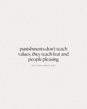 Kaitlyn Sapp Instagram - Punishments sometimes seem like the only way! Big reactions on the surface seeeem like they’re *working* but they almost never actually help someone understand the moral reasoning behind the correction. 

Swipe for the questions I always ask myself when I think my children are in need of a “lesson” and let me know if they help you too ᵕ̈