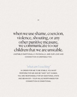 Kaitlyn Sapp Instagram - Punishments sometimes seem like the only way! Big reactions on the surface seeeem like they’re *working* but they almost never actually help someone understand the moral reasoning behind the correction. 

Swipe for the questions I always ask myself when I think my children are in need of a “lesson” and let me know if they help you too ᵕ̈