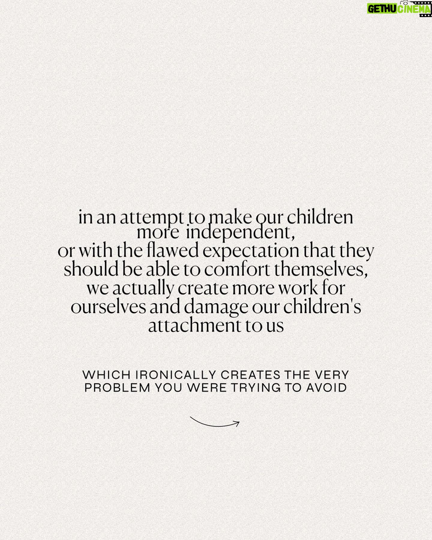 Kaitlyn Sapp - 438 Likes - Most parents operating out of fear miss out on some obvious flaws in their approach—
If you want confident, adaptable children who become confident, adaptable adults… the answer is not LESS connection and availability, it’s moreeee.
When our children feel safe, everyone has the opportunity to rest more & operate in a state of stress less.