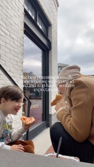 Kaitlyn Sapp Instagram - So much of the time, the answer is in doing less & letting go of all of the ridiculous expectations we put on ourselves and our children that keep us in the “how things should be going” “how my child should be acting” “what I should have done a better job of…” as opposed to just being right where connection is possible: the present moment.