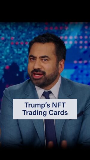 Kal Penn Instagram - Ah, yes, Trump’s NFT trading cards, the perfect gift for the dad you stopped talking to