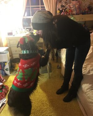Kaley Ann Voorhees Instagram - Yesterday we had to say goodbye to our family member, Dallas Dog ♥️ we love you so much, Smalls, and we know you loved us. But you’re in a better place with your big sister Peaty. Thank you for being our constant companion and little brother during your 14 years of life. Always ready with a nubbin wag and a bark :) We love you! ♥️ and you will be so so missed