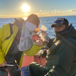 Kanako Enomoto Instagram - あけましておめでとうございます！🌅
今年も宜しくお願いします。🙏
日の出を観ながら釣りはじめ。🎣
#happynewyear #お正月 #🌅 #2021 #新年 
#釣り#佐々木主浩#youtube #緑龍丸 
#真鶴#甘鯛釣り