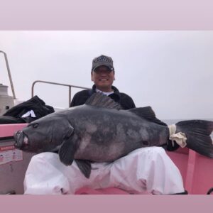 Kanako Enomoto Instagram - きょう主浩さんがまた大きな魚を釣ってました ✨
50キロのアブラボーズとベニアコウ‼︎
船長のタカシ君がすごいのかな？(笑)

クエと違ってぬるぬるしていないらしい🤔

 
暖かくなってきたから私も釣りに行きたい🐟
主浩さん、私も釣りに誘って🥹

#🎣 #海釣り #釣り好き
#自慢話#🤣