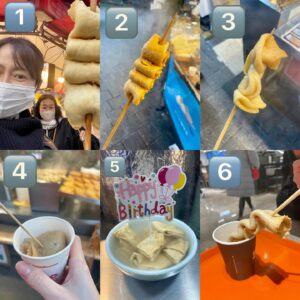 Kanako Enomoto Instagram - 1枚目📷
①羽田空港第三ターミナルのわかめうどん⭐️4つ(店員さんが明るい方だったので前回より星1つUP⤴︎)
②武橋洞プゴグッチッ  干し鱈のスープ⭐️5つ (再来店)
③クルイェチャン 牡蠣のスープ⭐️3つ
④オダリチプ カンジャンケジャン明洞直営サボイホテル店　
　⭐️3つ
⑤南大門市場のおでん その1⭐️5つ (再来店)
⑥南大門市場のおでん　その2⭐️4つ
⑦南大門の屋台　ほや⭐️5つ　
⑧六始里 北倉洞店 サムギョプサル⭐️3つ
⑨鉢山参鶏湯  サムゲタン⭐️5つ

2枚目📷
韓国おでん食べ比べ🍢
1️⃣ 南大門中心にある蒸しもの屋さんのおでん ⭐️5つ(再来店)
2️⃣沢山ある南大門の屋台の中の1軒 ⭐️0
3️⃣南大門のお店のおでん　⭐️4つ
4️⃣広蔵市場のおでん ⭐️2つ
5️⃣広蔵市場のカルクク屋さんのおでん　⭐️3つ　
6️⃣明洞ロッテデパートの地下　⭐️3つ
おでん屋さん沢山あるけど、それぞれ味が違うんだなと🤔

#韓国 #旅行 #第二弾 
#韓国グルメ 
#1泊2日 
#おでん好き#わかちゃん #お誕生日仕様
#여행 #맛집 #먹방