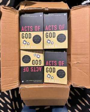 Kanan Gill Instagram - ARCs of my first novel! (Cover is a placeholder).

Tl;dr : Book out in January, the first of many. 

I decided to be a writer when I was 12, and finished my first novel at 30. The intervening years have been spent greying prematurely and talking ideas off of ledges.

I have seen my ideas flash, sputter and die in pages documents, note files, workbooks (unruled), paper napkins, hotel stationary, whiteboards, soap bars, steamy windows, meeting rooms, conference calls, foreign bars, second acts, vim editor and workbooks(ruled).

There are ideas so big they block your arteries, ideas that go thud in the night, ideas that cast clawed shadows in dark alleys, ideas that speak in tongues and burst in moonlight, ideas that collapse under their own weight, ideas that are dropped due to poor reception —please rate the quality of your call— and bad ideas that wear leather jackets and skip school.

Some ideas need a stent to flow through your heart, some dreams need to be negotiated with and some ambitions are defanged by new personal philosophies presenting the inevitable conclusion that before your desires, you are so very, very small.

But if you are ever so lucky and foolish and persistent and patient, you may discover your own tether to magic and make the tight rope walk across the chasm between you and your wishes.

Acts of God will forever be a memory of the time I found courage enough to square with a dream so big it scared me, and found in it, a friend.

Then that’s all, how r u?