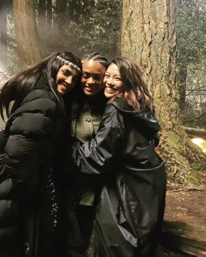 Kandyse McClure Instagram - From another realm to a demon ring with the most magical sisters  @laurengaw @msnazneencontractor. 

@cw_charmed ✨It’s been a fantastic ride, thank you for bringing me along!!

#Charmed #SeriesFinale  #TheGuardian #OGCharmedOnes
