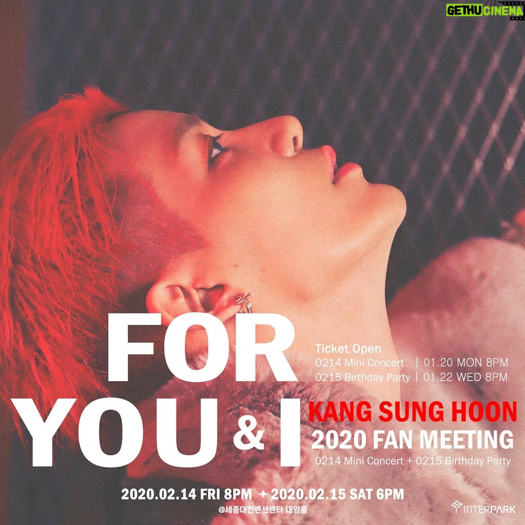 Kang Sung-hoon - 9.7K Likes - ⠀
⠀
#강성훈 #KANGSUNGHOON #姜成勋 #カンソンフン
⠀
#YOU_&_I #20200214_MiniConcert_8PM #20200215_BirthdayParty_6PM #세종대대양홀
⠀
#20200214_신곡최초공개
#NewSong