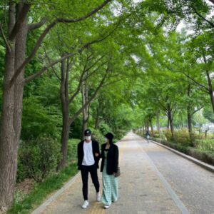 Kangnam Instagram - 쉬는날 초록초록 
오렌마네 산첵 
이뽀이뽀 
3시간 산첵 살착 힘들힘들
근데 좋와좋와 ^^^^^^^^^^^^