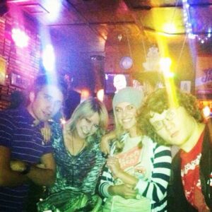 Kara Eberle Instagram - Gav me Barb Michael and Lindsay enjoying a night out! Props to Linds for photography skills.