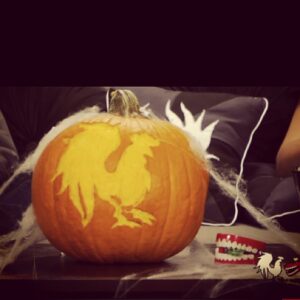 Kara Eberle Instagram - Attempted to carve RT logo into pumpkins today in time for Podcast. Unsuccessful. Or half successful.