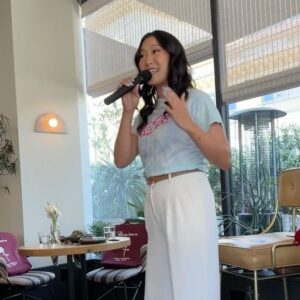 Kara Wang Instagram - there are not enough words to encapsulate what an incredible couple of days it’s been to be a part of my dream collab between @asianamericangirlclub and the @bacheloretteabc ❤️🌹🫶

being a fan of the franchise and #bachelornation strong for so many years, I never thought that I would get this incredible opportunity to celebrate this historic first so up close and personal- our very first Asian American Bachelorette. 🥹🌹😭

after spending these last couple days with @jenntranx I can confidently and unequivocally say that she is going to win the hearts of America over immediately. she is unbelievably kind, charming, and definitely knows how to bring the fun. 🥂 thank you for representing us so beautifully. ❤️

thank you to the teams at @abc @disney for letting us be a part of such a special celebration and to @nicolebalgemino for leading the charge. there is no better team then team #AAGC with @allymaki @djlilvibey 🫰

july 8th!!! tune in to find out the answer to “WHY NOT?!?” 😂😂😂

we are ready for that BIG JENNERGY ✨✨✨

#thebachelorette #bachelornation