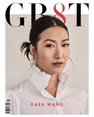 Kara Wang Instagram - Baby’s first cover!!! Could not be more honored to be the March cover for @gr8tmagazine ♥️ special thanks to Anthony at @kmgstudio for giving me the space to talk about my work, notably @thecalmbeyond which will be dropping VOD in North America on March 29th. 

Link in bio. 

Photographer: @higgsy_photography 
MUA: @annyk.makeup 
Hair: @ayanojhair 
Styling: @mrfabioimmediato 
Publicist: @charlene / @slatepr 
Words: @hwinnieful 
EIC: Anthony Vu Cao