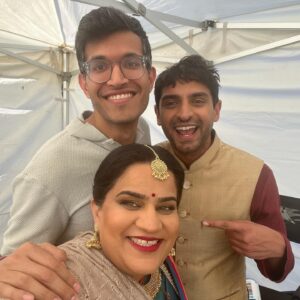 Karan Soni Instagram - My son is getting married!!! And all are invited to join in the fun w the happy, loving Gavaskar family in A NICE INDIAN BOY - premiering @sxsw 
.
Also Auntie’s acting debut!!!