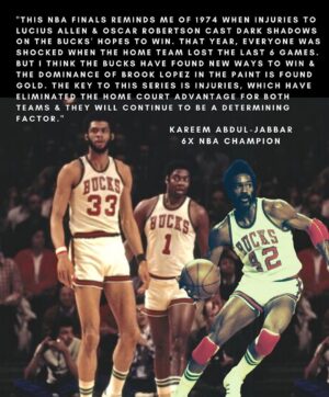 Kareem Abdul-Jabbar Instagram - I’m watching the NBA finals and I’ve got a few things to say because I’ve been waiting over 46 years just like the fans … #GoBucks #FearTheDeer