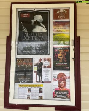Karen From Finance Instagram - On Saturday night I got to have an amazing turn of playing at the beautiful @majestic_theatre_pomona on Gubbi Gubbi country. This place is over 100  years old and is the only authentic silent movie picture house in the world. The owner, Ron, is 90 years old and plays the pipe organ along with the silent film every Saturday morning at their weekly screenings. The theatre is also said to be haunted by three separate ghosts, of which mediums and ghost hunters often visit to make contact.

I’m having SUCH a blast on the DOING TIME tour so far, and still have so many more fabulous places that I’m yet to visit. Looking forward to seeing so many of you out on the road and getting to experience more amazing places just like this! 💕