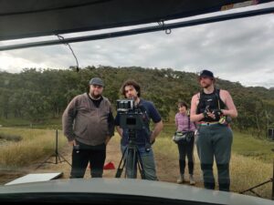 Karina Sorelli Instagram - Day 2 filming "The Exchange" 
Written and directed by Jackson Alexander @psycho_est2013 at this stunning location in Yea.
DOP/Cinematography: @mertcandamoglu 
Producer: Caleb Keyte @t1productions_au
1st AD: @paraskevas.mourikis
1st AC: @slayvehn 
Gaffer: Jake Mills @jaker_sm3
Sound: @amy.ames.h1 
Set designer: @chloedoumanis 
HMUA: @stefania.sfx 
Actors: Hadrien/Hugh @h____adrien
Serkan Togkoz @serkan.tokgoz.68
. . 
#photooftheday #actorslife #bts #setlife #actress #filmmaking #picoftheday #shortfilm #melbourne #beautiful #diversity #grateful #filmphotography