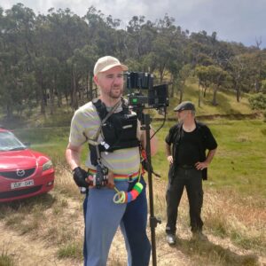 Karina Sorelli Instagram - Day 1 filming "The Exchange" 
Written and directed by Jackson Alexander @psycho_est2013 at this stunning location in Yea.
DOP/Cinematography: @mertcandamoglu 
Producer: Caleb Keyte @t1productions_au
1st AD: @paraskevas.mourikis
1st AC: @slayvehn 
Gaffer: Jake Mills @jaker_sm3
Sound: @amy.ames.h1 
Set designer: @chloedoumanis 
HMUA: @stefania.sfx 
Actors: Hadrien/Hugh @h____adrien
Serkan Togkoz @serkan.tokgoz.68
. . 
#photooftheday #actorslife #bts #setlife #actress #filmmaking #picoftheday #shortfilm #melbourne #beautiful #diversity #grateful #filmphotography
