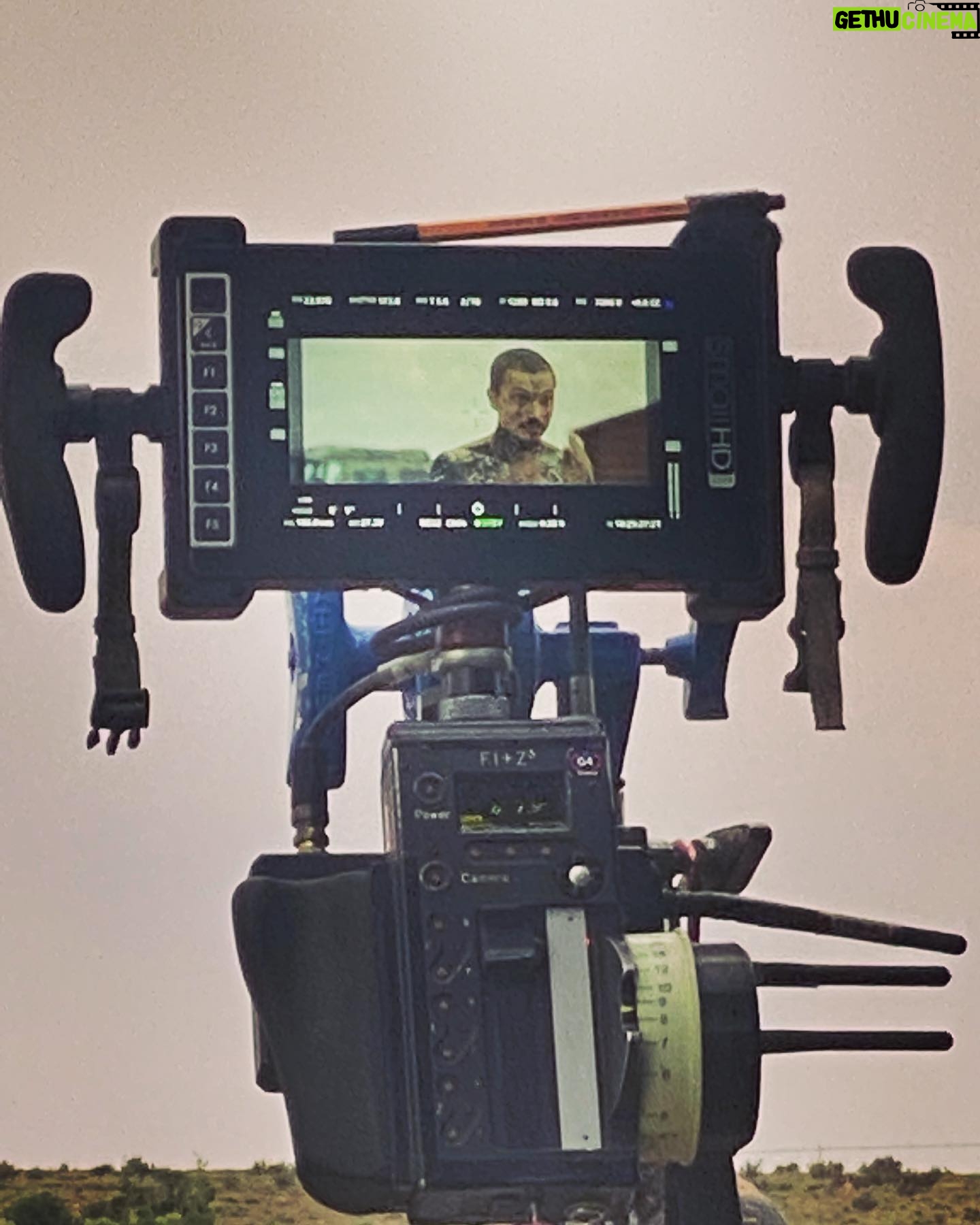 Karl Glusman - 12K Likes - my last day on ‘GOD IS A BULLET’ directed by Nick Cassavetes (the cap is not part of the movie).