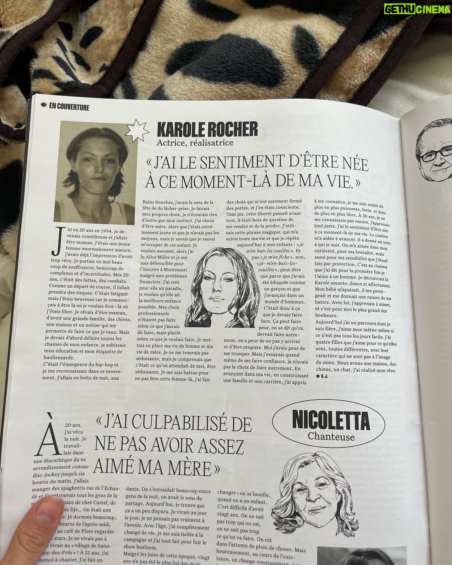Karole Rocher - 1.1K Likes - Ecrit par ma merveilleuse fille adorée @ginagingigi pour @epatantmag ❤️