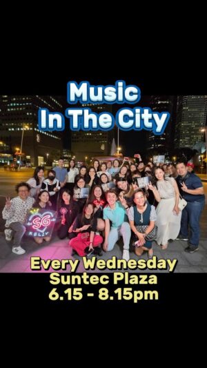 Karyn Wong Instagram - When @kellyyuinternationalfansclub said they wanted to come down to Music in the City @sunteccity and requested for 于文文 songs, I was like… OMG I ONLY KNOW 体面！*惭愧*

But the 三文鱼s (yes the fans are called 三文鱼) introduced me to two other songs 🎵谢谢你爱我 & 浪花🎵, we decided to give them a try! Haha I take a really long time to learn songs, so I’m really sorry I didn’t sing them as well! But anyway, main point is… For all of you going for 于文文’s concert this Saturday, have fun!! 🥳🥳

For you who want to chill over music with me and @guitarstreet , see you every Wednesday at Suntec Plaza (outdoor area outside Footlocker) from 615pm to 815pm! Schedule on bit.ly/musicinthecity 

Thank you @iamjuslim @xinsta6ramx for making this happen!

Selected snippets from @streetxmermaid (thank u all 💕)