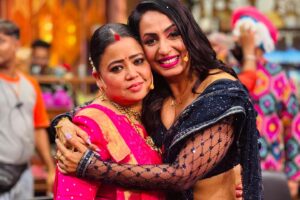 Kashmera Shah Instagram - To one of the most beautiful human beings and the most sensitive person I have ever met. I knew @bharti.laughterqueen as only a fab comedian but working on #laughterchefsunlimitedentertainment I met a completely different Bharti. A lady with a golden heart whose words will always make you laugh but beyond that  her heart has such depth and such feeling for everyone. Thank you Bharti for lifting me up yesterday when I was so down and thank you for all the love that you give me. I don’t know how to thank you. I can only pray to God that you may have many more birthdays to come and love and live your life to the fullest. Many Happy Returns of the Day. Hamara Heera Hamari Bharti. Love ya #bhartisingh #bharti #love #kashmerashah