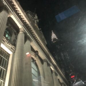 Kat Brower Instagram - View from the moon roof of our cab on Friday night #grandcentral #chryslerbuilding #nyctaxi #pershingsquare