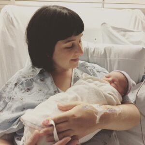 Kat Brower Instagram - Entering week 3 with the girl we affectionately call ‘peanut’❤️👶🏻