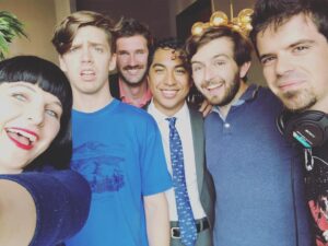 Kat Brower Instagram - Awkward selfie with the cast and crew of SOCiAL!  #film #actorslife #onset #art #talent #acting #filmmaking