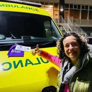 Kate Rusby Instagram - On we continue, on the next leg of the tour with our little Random Acts of Kindness Bags and here's a little bit of kindness back to the NHS! 🙂🌈❤️🧡💛💚💙💜