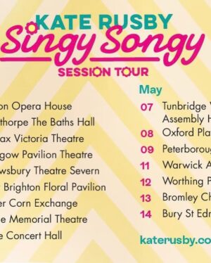 Kate Rusby Instagram - Aww I cannot wait for this spring tour!! 🥰🌸☀️🌱

Some of you have been asking what it will be! Well, I was reminiscing about filming the Singy Songy Sessions through 2020 (still available to view on my YouTube channel) we loved doing them each week to send out to you and brought us so much joy hearing from you all, your stories and how you connect with different songs. So we thought we’d bring a similar gig out on the road.😃🌷🌻

A more petite touring format so a little more acoustic in parts, with myself and the incredibly talented Damien O’Kane, Duncan Lyall and Sam Kelly. 🌸 

Quite a few of the dates are selling fast so see below for gigs if you fancy coming along. Like I say TOTALLY CAN’T WAIT! 🎊