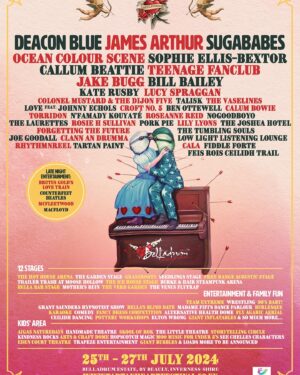 Kate Rusby Instagram - Aw whoop whoop I cannot wait to go play @belladrumfestival this year!! 🥳😃🎊
The line up is just fabulous, take a look 👀👇👇👇❤️ 
Who’s going? 😃