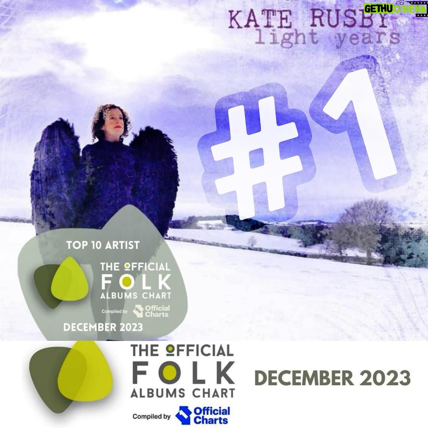 Kate Rusby - 409 Likes - WHOO HOO!!!! “Light Years” was Dec NUMBER 1 in the #officialukfolkchart @officialcharts in partnership with @englishfolkexpo 🥳😃🍾💃🏻🕺🏻💐🌟🎊
It also came number 10 in the chart for the whole year, to say it had only been out for 1 of those months is just so so lovely and humbling 😊🥰🙏
Thank you to every single one of you who have bought, downloaded, streamed the album or tracks from it. You are truly fabulous. Also thank you to everyone who came to a gig, bought a ticket, and supported live music this last year. We remain in your debt. ❤️
Hope to see you in spring or even dec this year. Whoo hoo can’t wait 😃🌸🥂