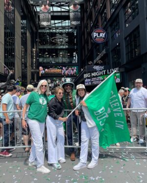 Katherine Clark Instagram - We’re the City of Champions — and we know how to celebrate!

Congrats, @Celtics! 🍀