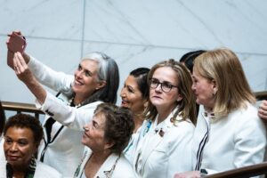 Katherine Clark Instagram - During #WomensHistoryMonth, we celebrate our history makers, glass ceiling breakers, and courageous champions for change.
 
Standing on their shoulders, we press on in our fight for reproductive freedom, affordable child care, pay equity, and an America worthy of our daughters.