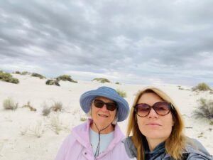 Kathleen Rose Perkins Instagram - This is my 49th national park. 15 more to go. (My mom has 53 under her belt. Whatever) @whitesandsnps #itsnotacompetition